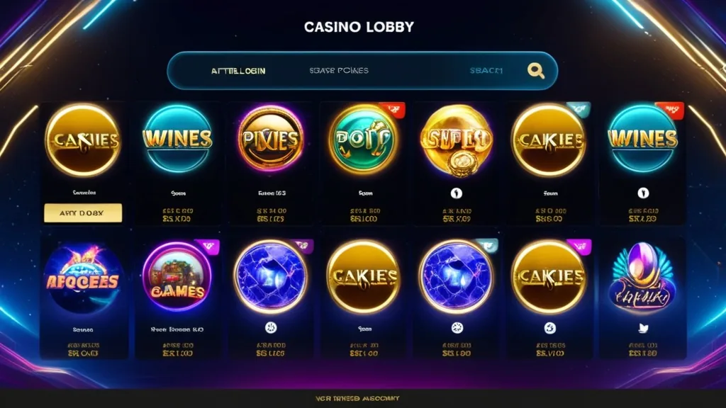 Logged-in casino lobby with pokies tiles and a verified account badge